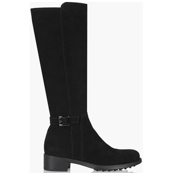 La Canadienne Silvana Black Suede Boots Size M
